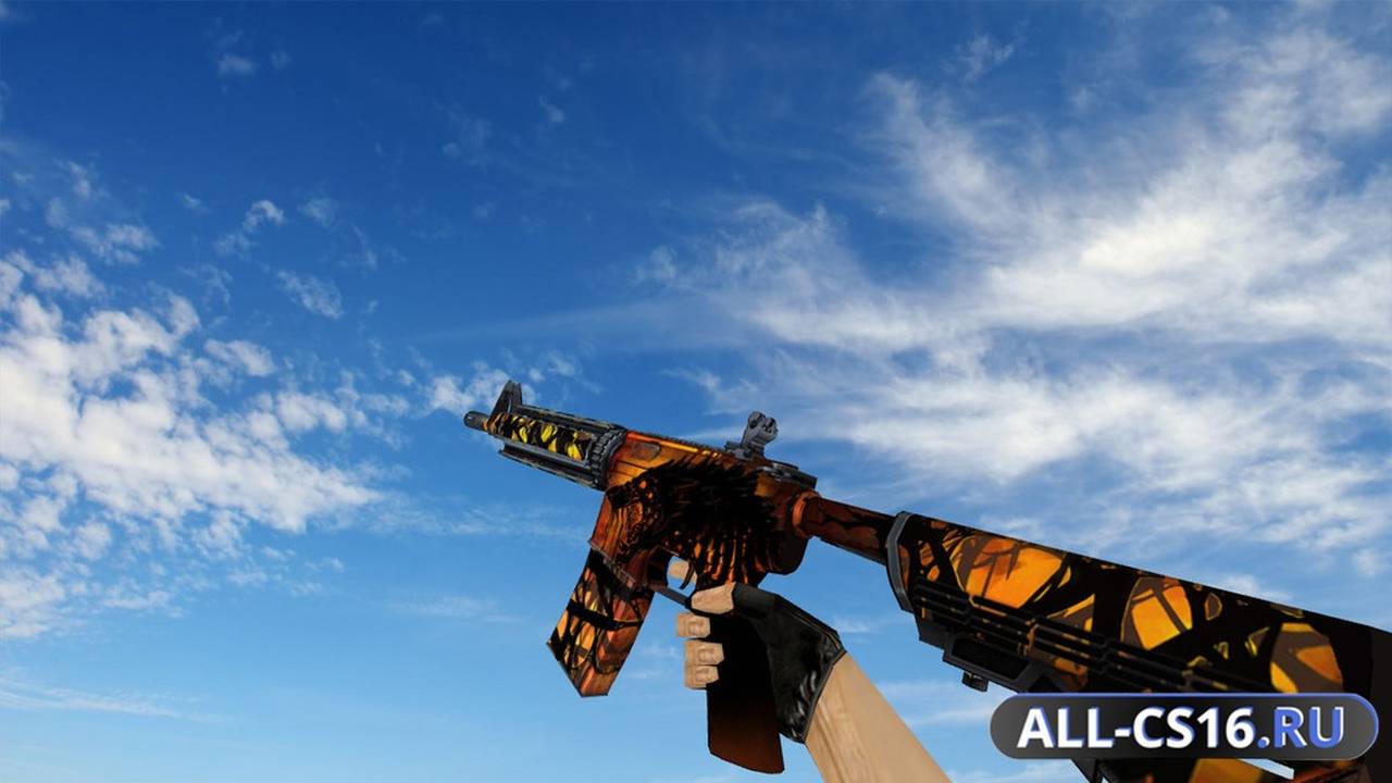 Модель оружия для CS 1.6 - M4A1 M4A4 Hound