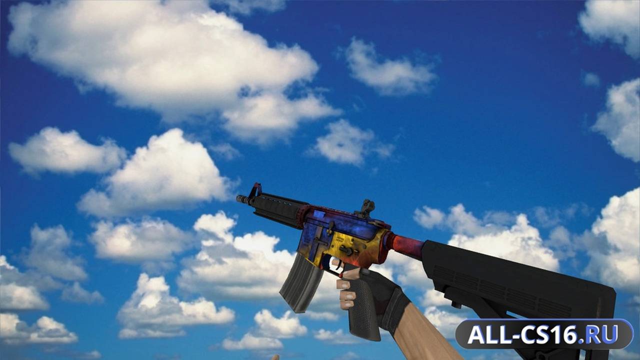Модель оружия для CS 1.6 - M4A1 M4A4 | Мраморный градиент