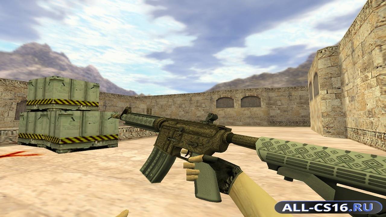 Модель оружия для CS 1.6 - M4A1 М4А4 Гордость