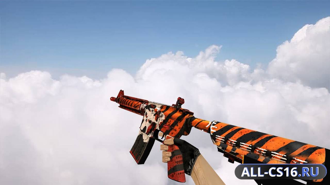 Модель оружия для CS 1.6 - M4A1 M4A4 SA Warrior