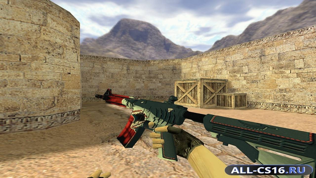 Модель оружия для CS 1.6 - M4A1 М4А4 Акула
