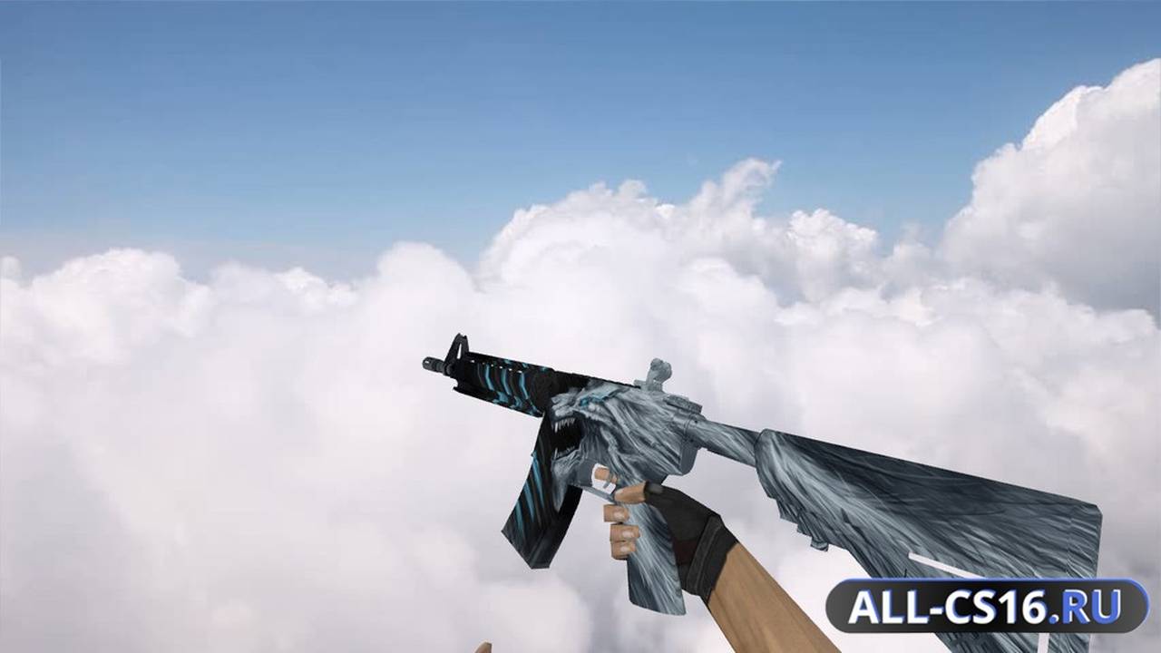 Модель оружия для CS 1.6 - M4A1 M4A4 Snowstorm
