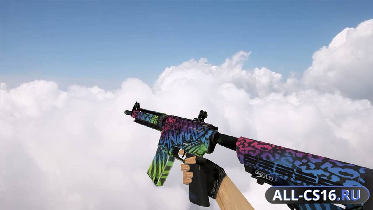 Модель оружия для CS 1.6 - M4A1 M4A4 Superfurry