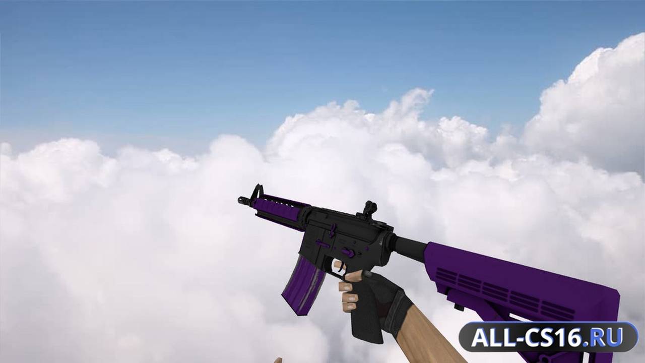 Модель оружия для CS 1.6 - M4A1 M4A4 | Ультрафиолет