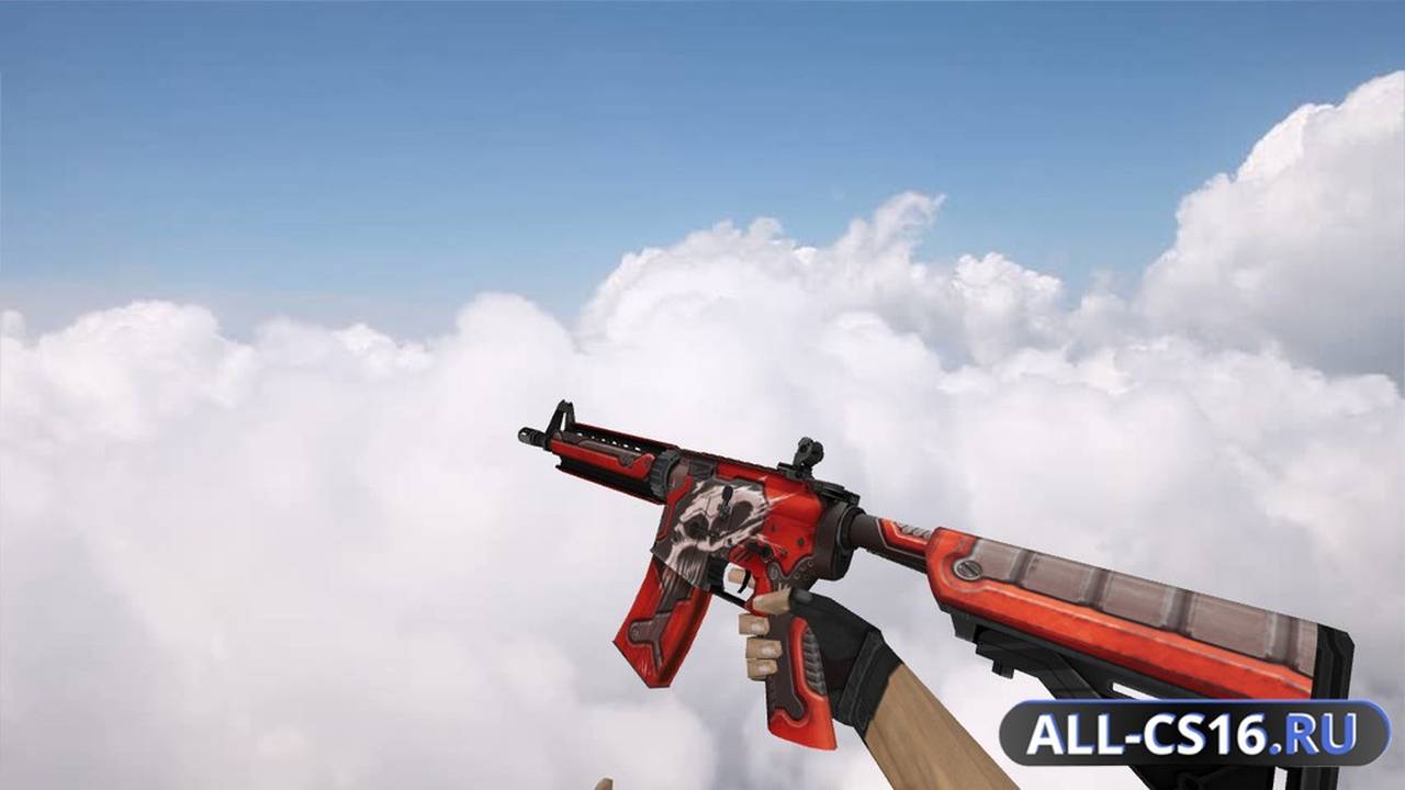 Модель оружия для CS 1.6 - M4A1 M4A4 War Red