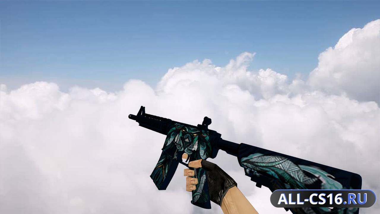 Модель оружия для CS 1.6 - M4A1 M4A4 Water Lion