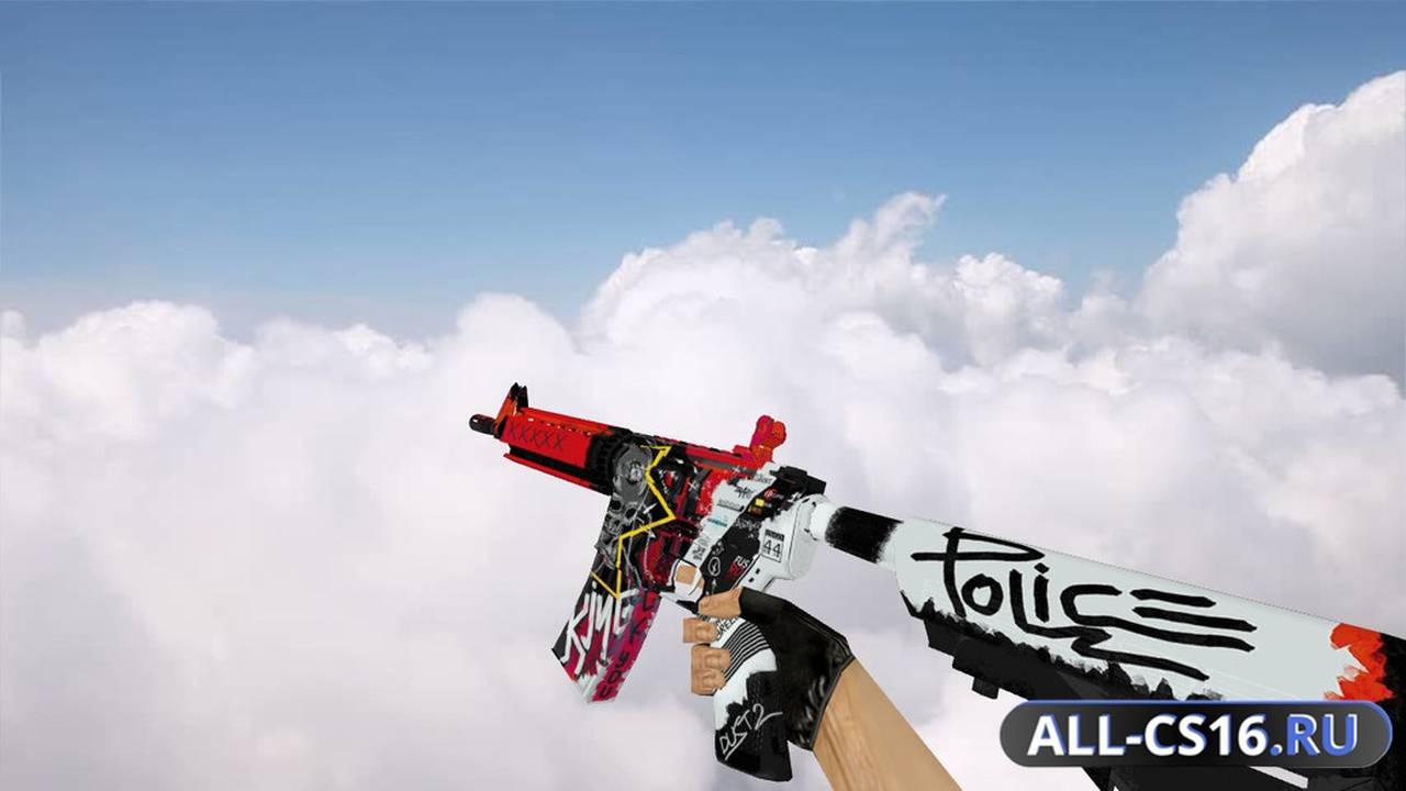 Модель оружия для CS 1.6 - M4A1 M4A4 WildStyle