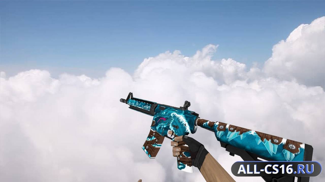 Модель оружия для CS 1.6 - M4A1 M4A4 Winter Wyvern