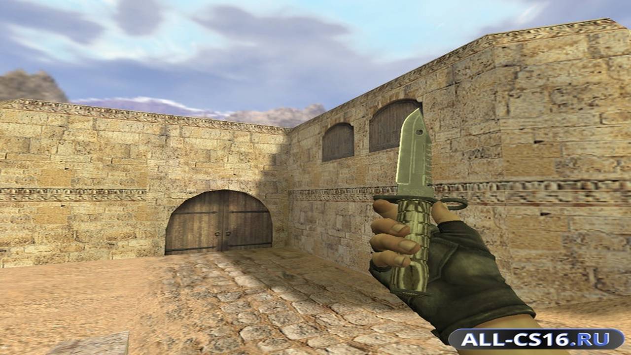 Модель оружия для CS 1.6 - Штык-нож М9 Черный глянец