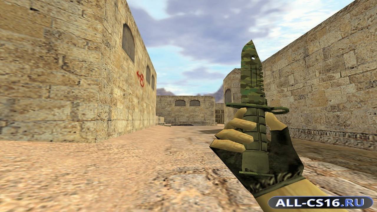 Модель оружия для CS 1.6 - Штык-нож М9 Северный лес