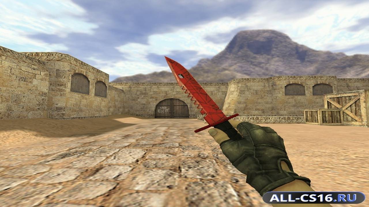Модель оружия для CS 1.6 - Штык-нож М9 Кровавая паутина