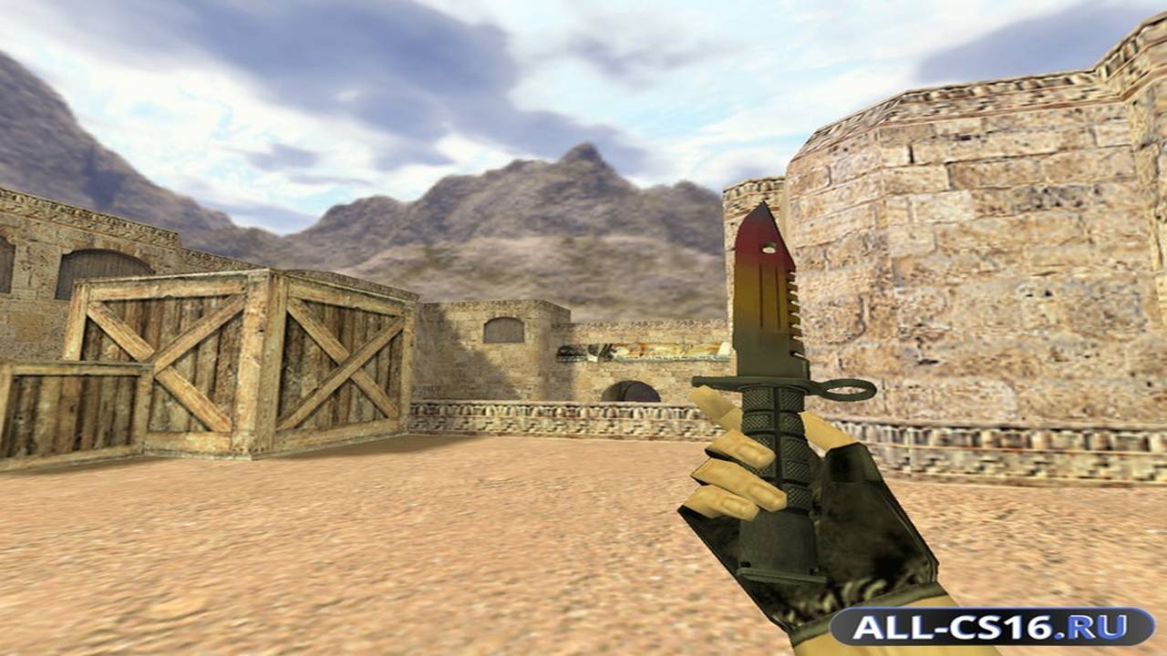 Модель оружия для CS 1.6 - Штык-нож М9 Градиент