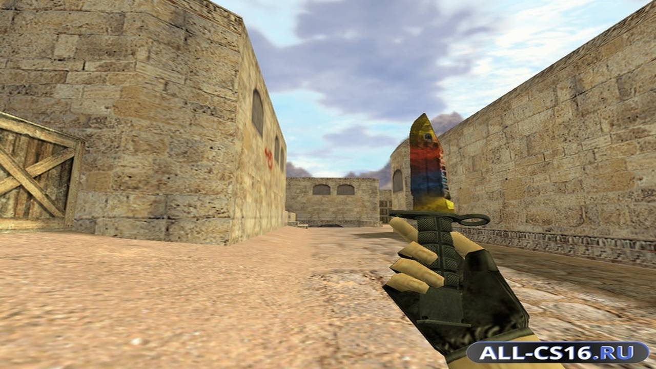 Модель оружия для CS 1.6 - Штык-нож М9 Мраморный Градиент
