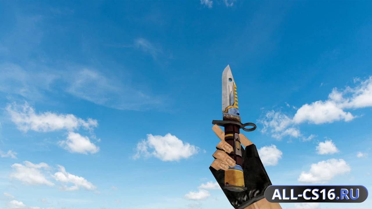 Модель оружия для CS 1.6 - M9 Bayonet Taruk Clan