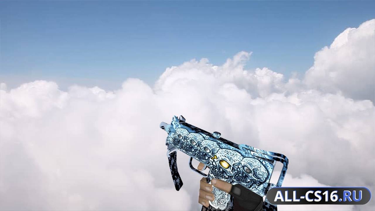 Модель оружия для CS 1.6 - MAC-10 MAC-10 Diamond skull