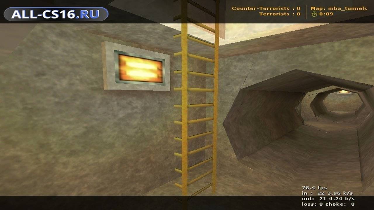 Карта «mba_tunnels» для CS 1.6 для CS 1.6