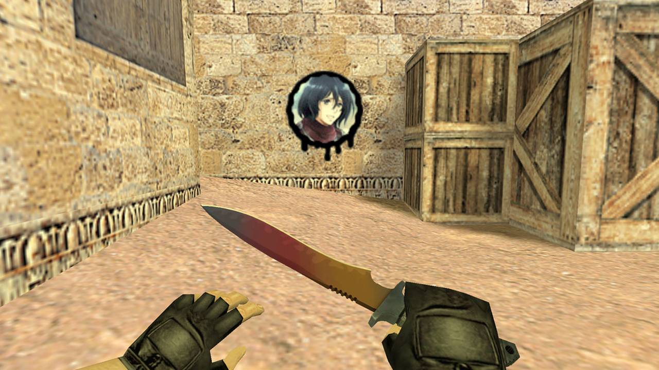 Граффити для CS 1.6 - Микаса Аккерман