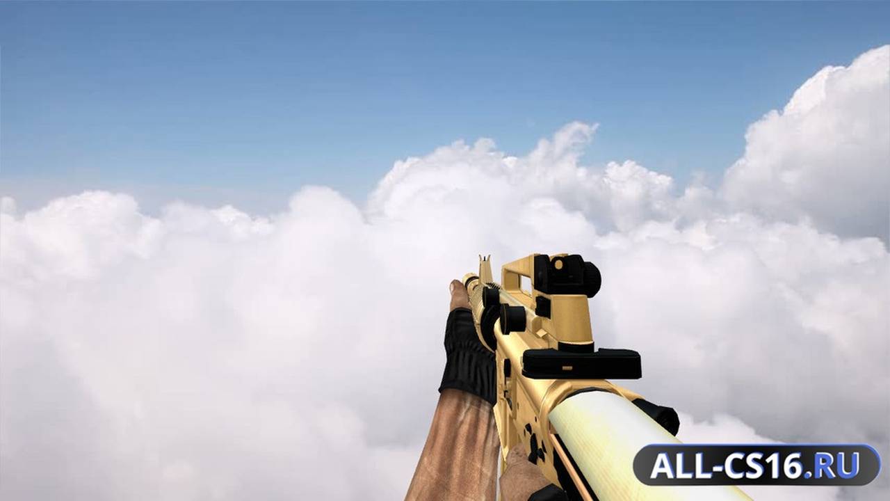 Модель оружия для CS 1.6 - M4A1 Modernized M4A1 Desert Edition