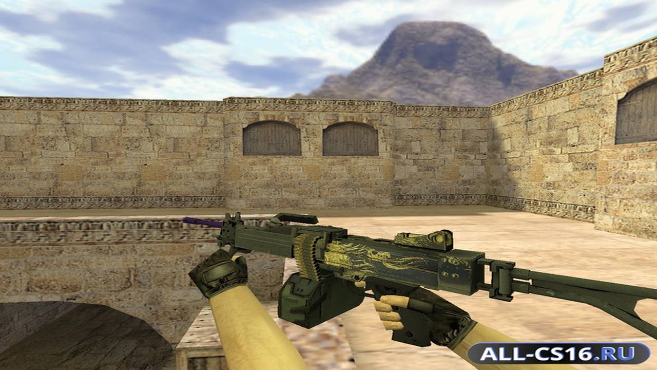Модель оружия для CS 1.6 - M249 Negev Боец