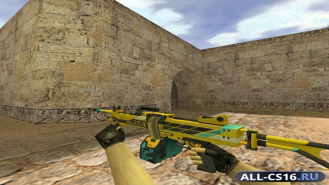 Модель оружия для CS 1.6 - M249 Negev Погрузчик
