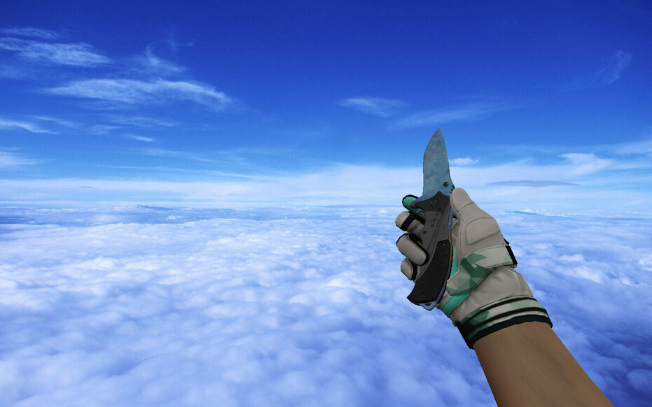 Модель оружия для CS 1.6 - Nomad Knife | Case Hardened Blue Gem