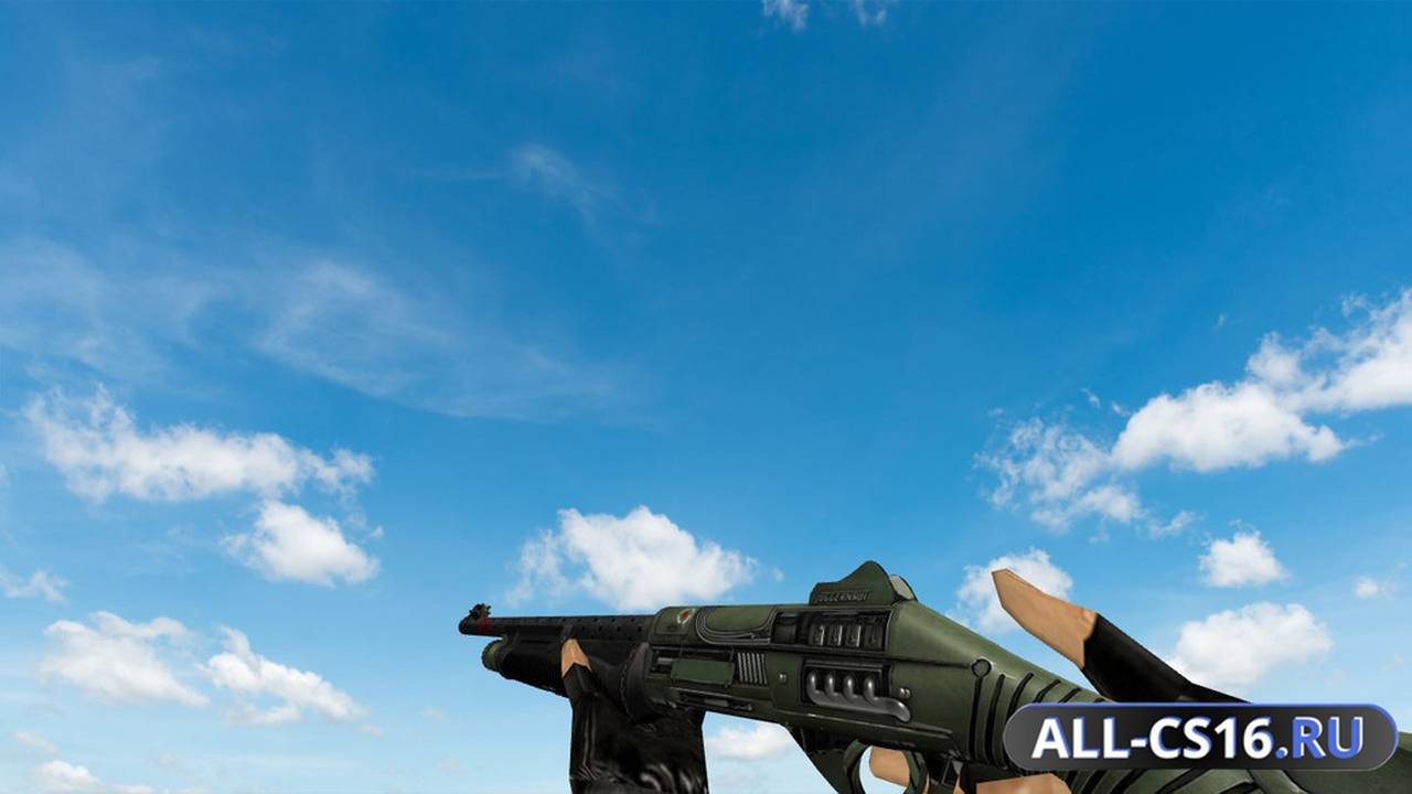 Модель оружия для CS 1.6 - Benelli M3 Nova Juggernaut Green