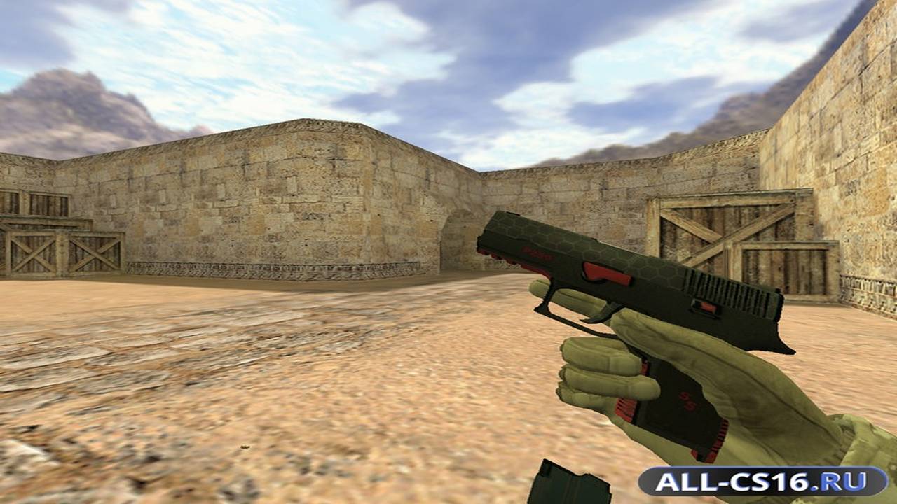 Модель оружия для CS 1.6 - P228 P250 Красно-черный
