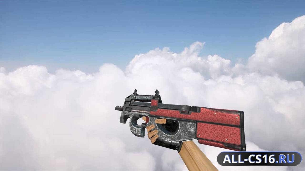 Модель оружия для CS 1.6 - P90 P90 Bark Beetle Red