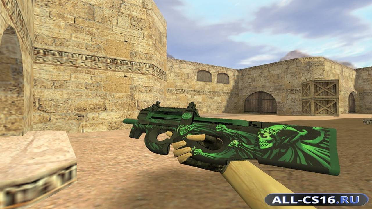 Модель оружия для CS 1.6 - P90 P90 Мрак