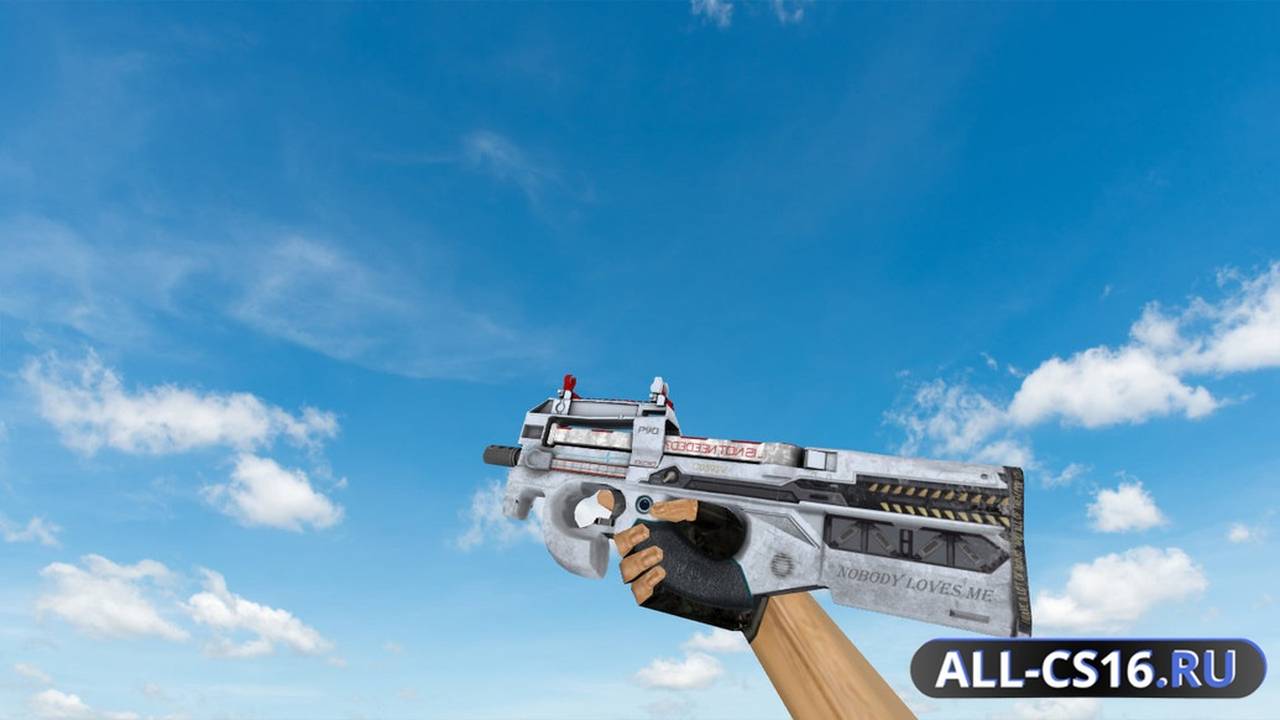 Модель оружия для CS 1.6 - P90 P90 Nobody Loves Me