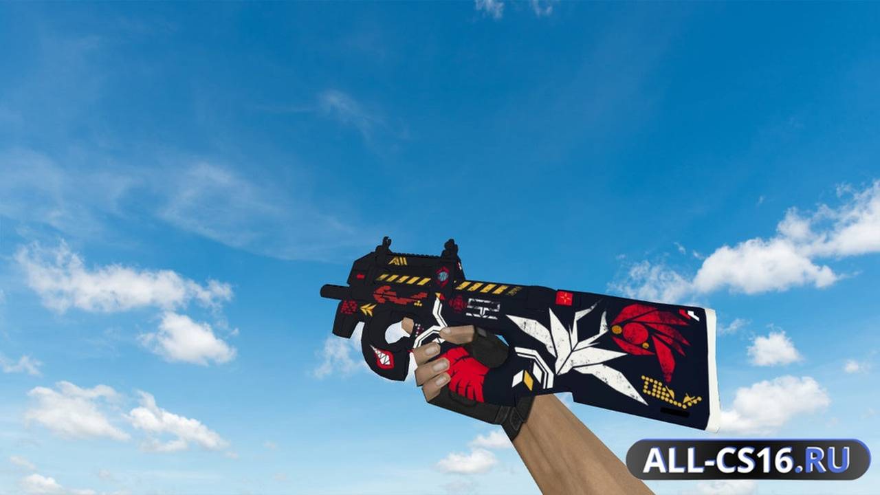 Модель оружия для CS 1.6 - P90 P90 Rosed