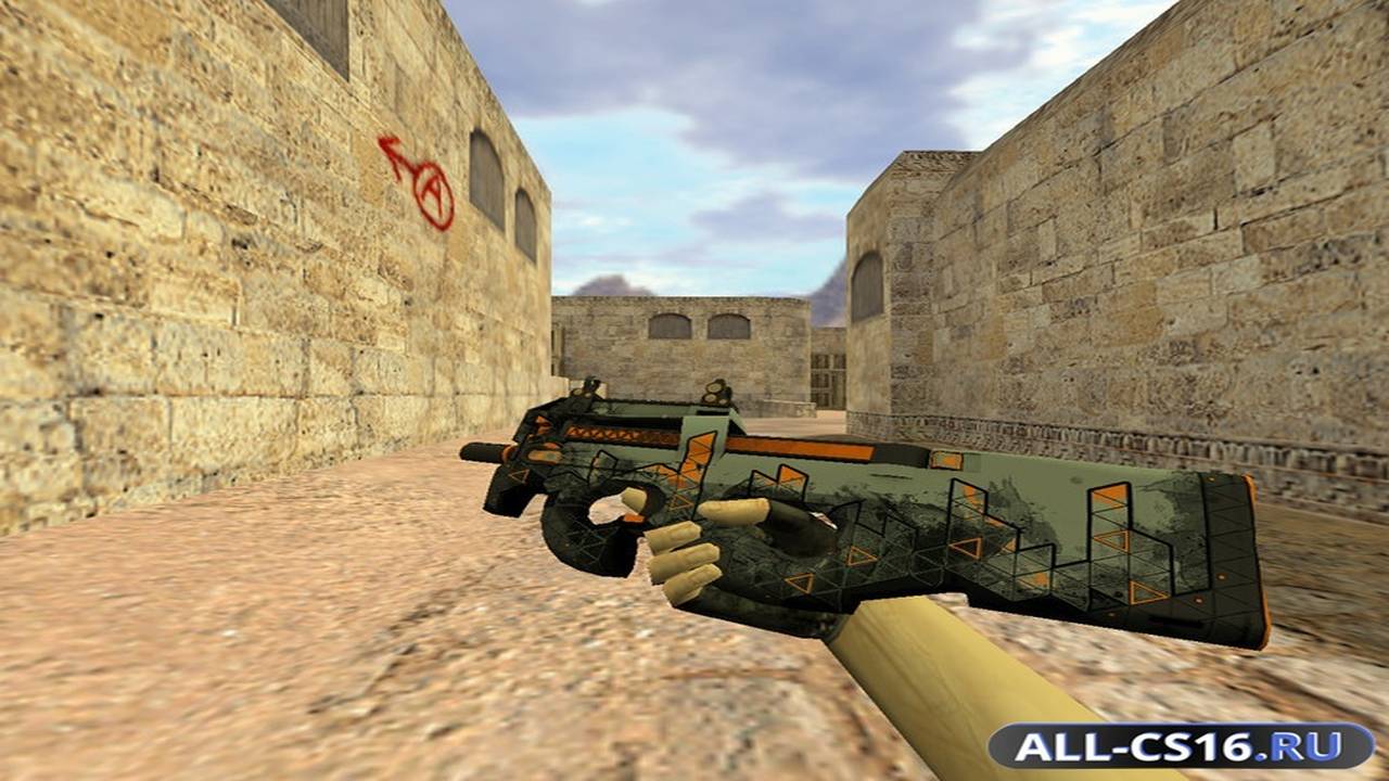 Модель оружия для CS 1.6 - P90 P90 Треугольник