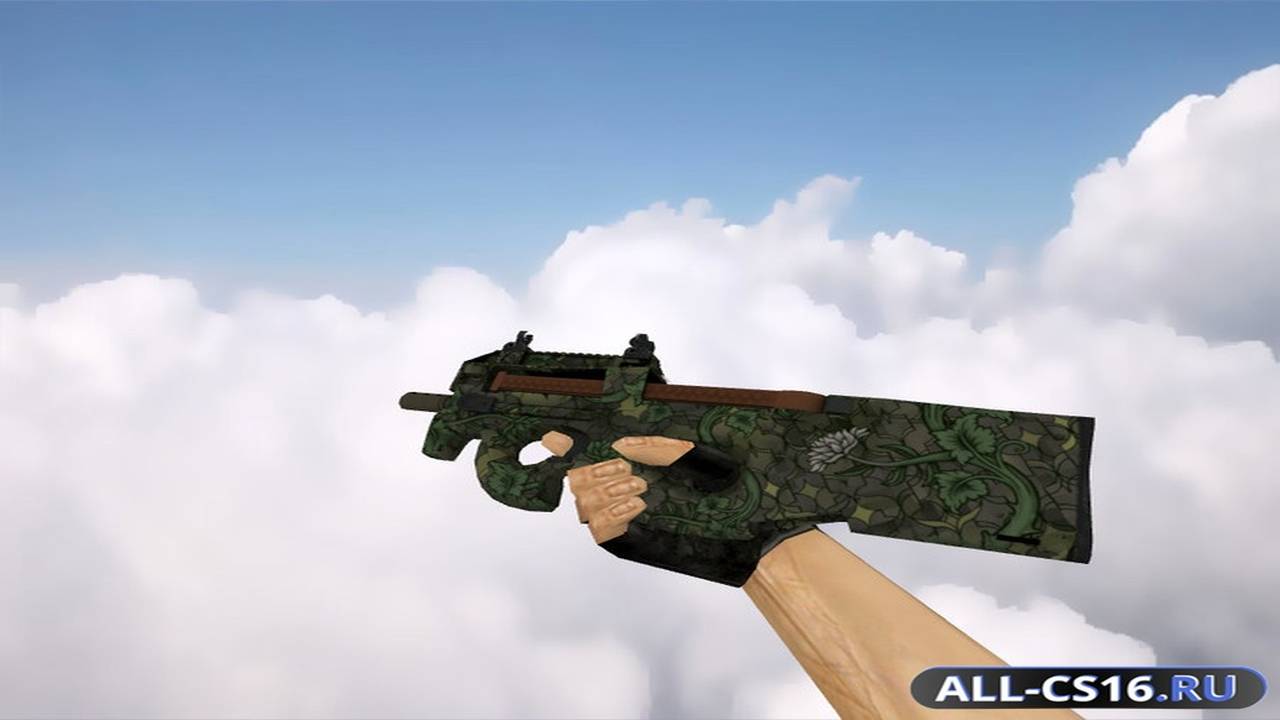Модель оружия для CS 1.6 - P90 P90 | Буйная растительность (Verdant Growth)