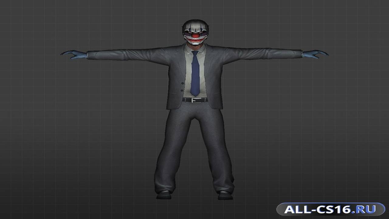 Модель игрока для CS 1.6 - Грабители PayDay