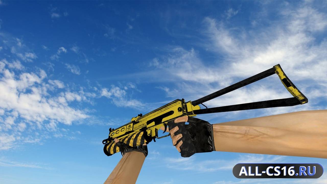 Модель оружия для CS 1.6 - P90 PP-19 Bizon Death Warning