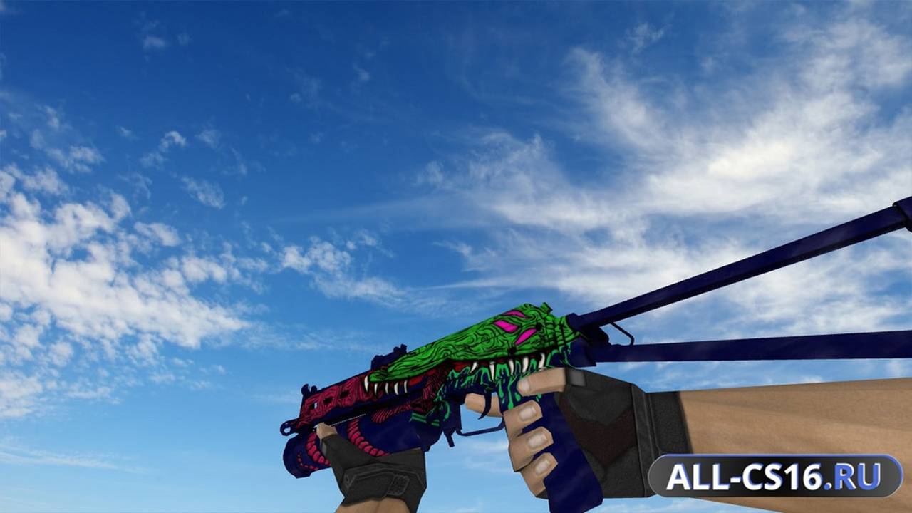 Модель оружия для CS 1.6 - P90 PP-19 Bizon Poltergeist