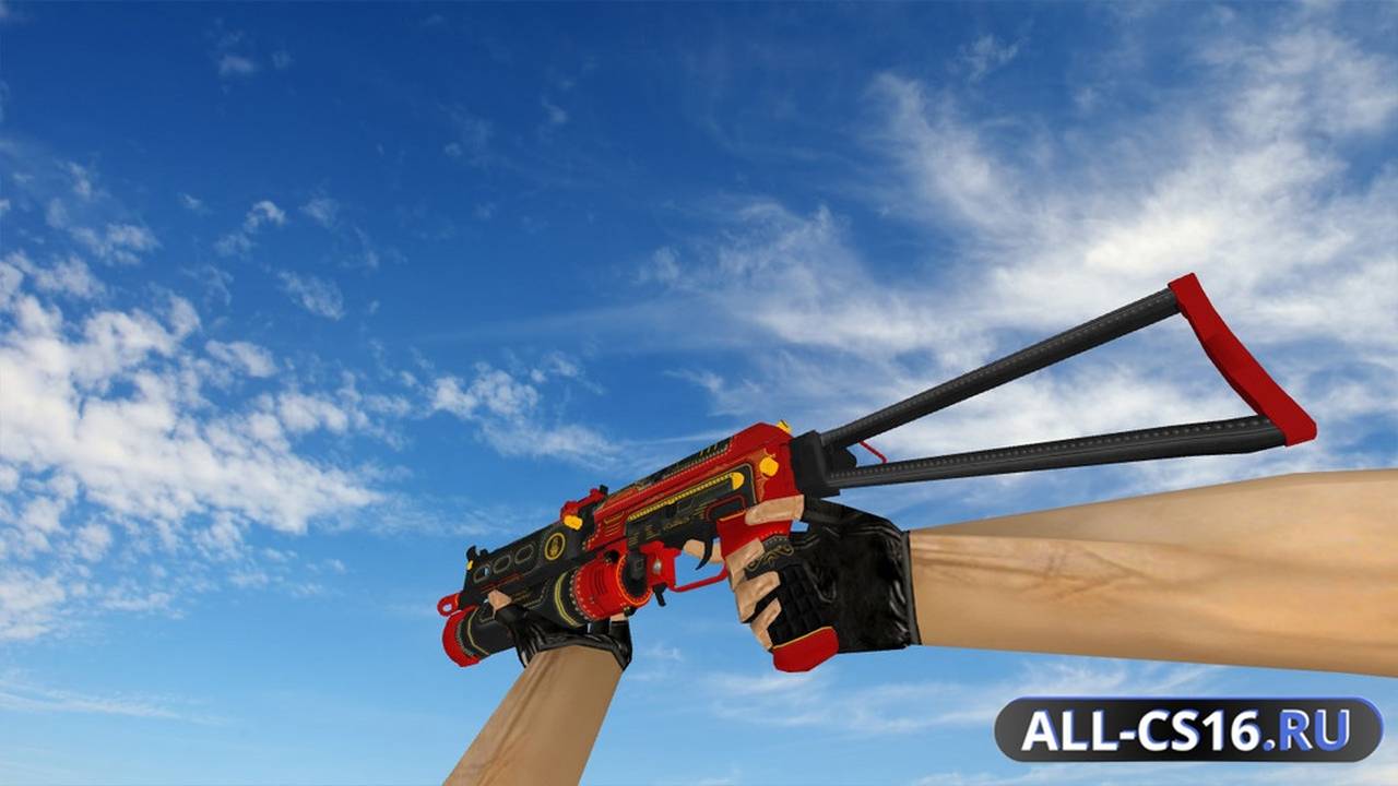 Модель оружия для CS 1.6 - P90 PP-19 Bizon Steam Engine