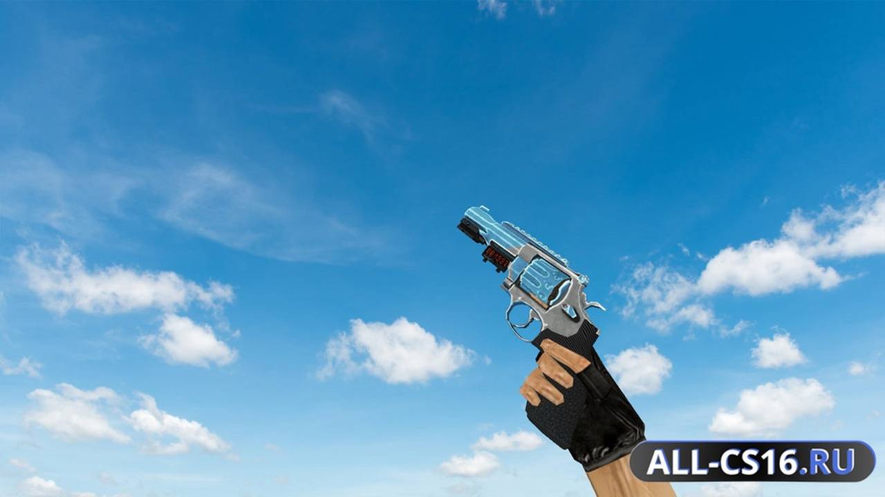 Модель оружия для CS 1.6 - Deagle R8 Revolver Ice Cold