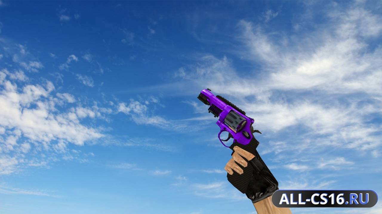 Модель оружия для CS 1.6 - Deagle R8 Revolver Purple Oil