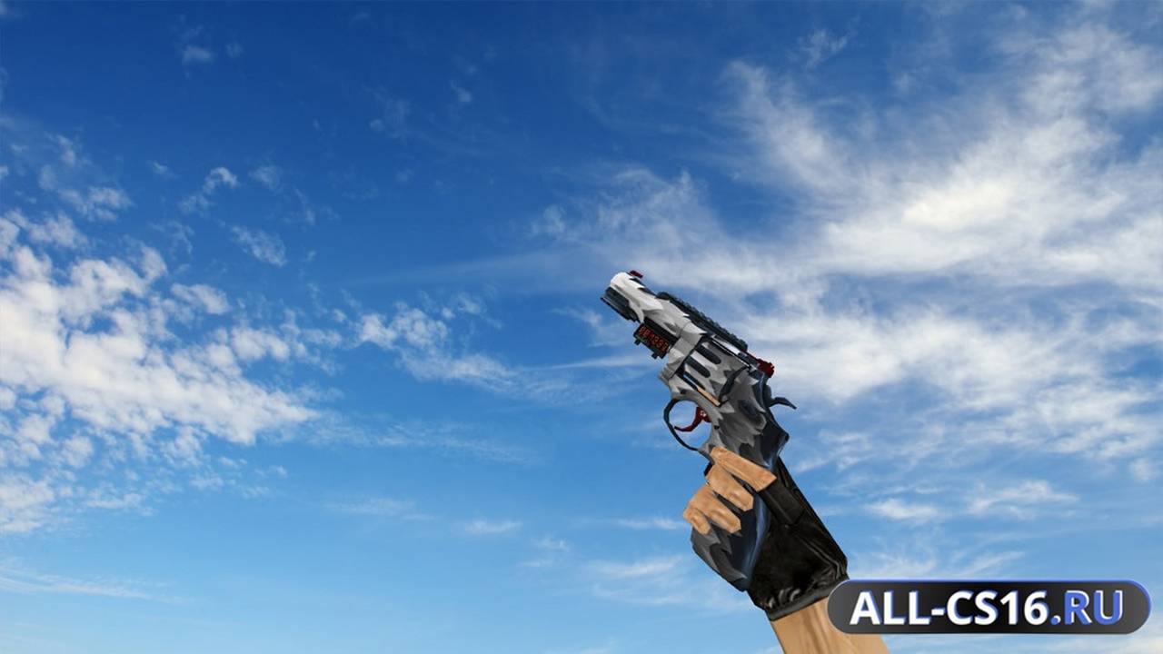 Модель оружия для CS 1.6 - Deagle R8 Revolver White Fang