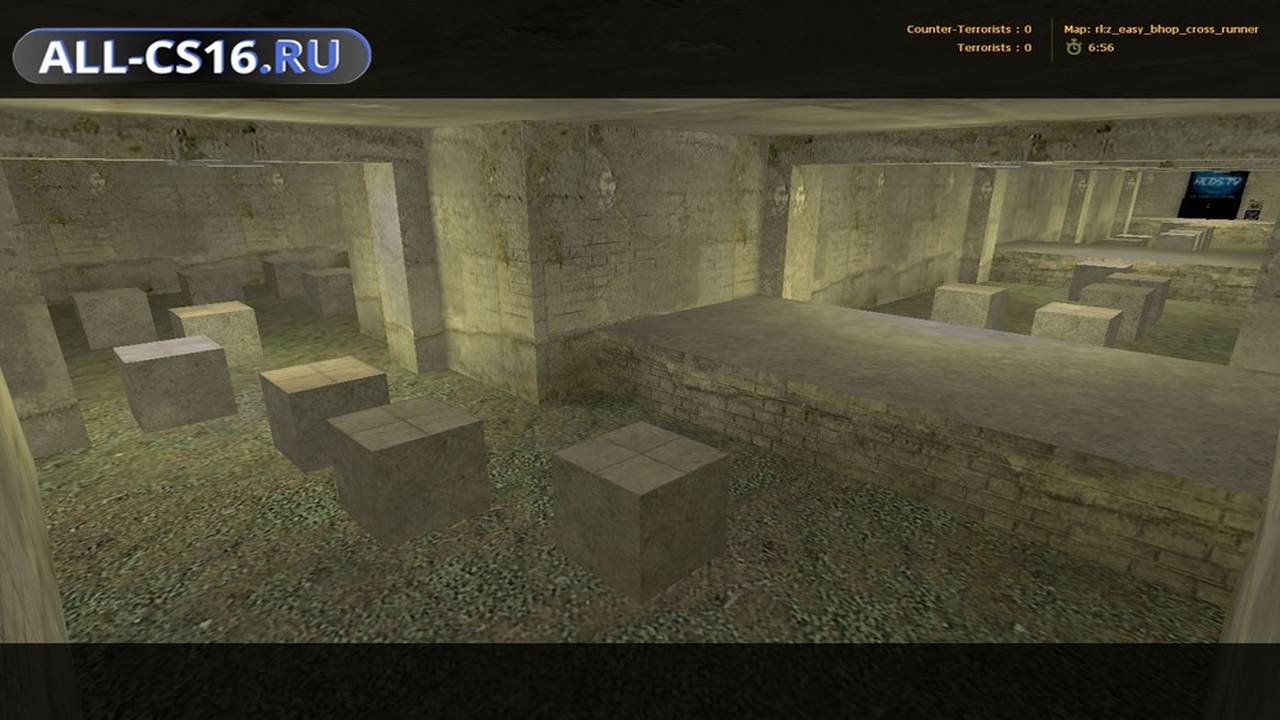Карта «rkz_easy_bhop_cross_runner» для CS 1.6 для CS 1.6
