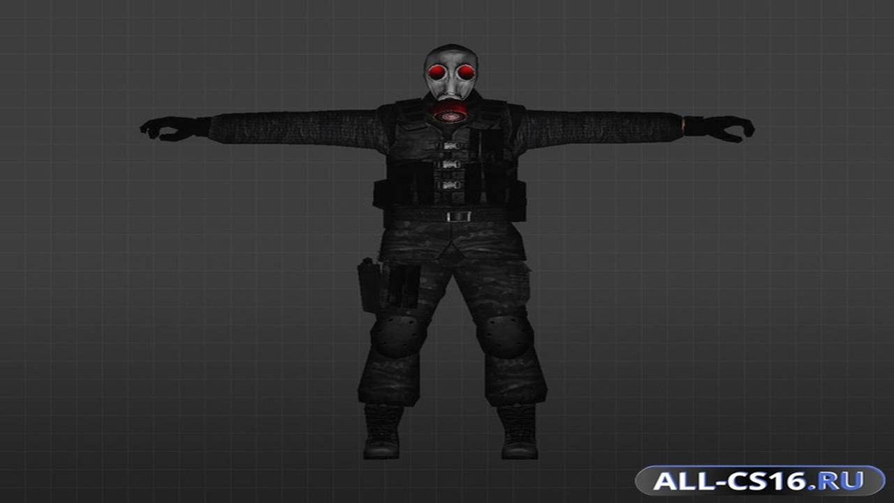 Модель игрока для CS 1.6 - SAS Красноглазый