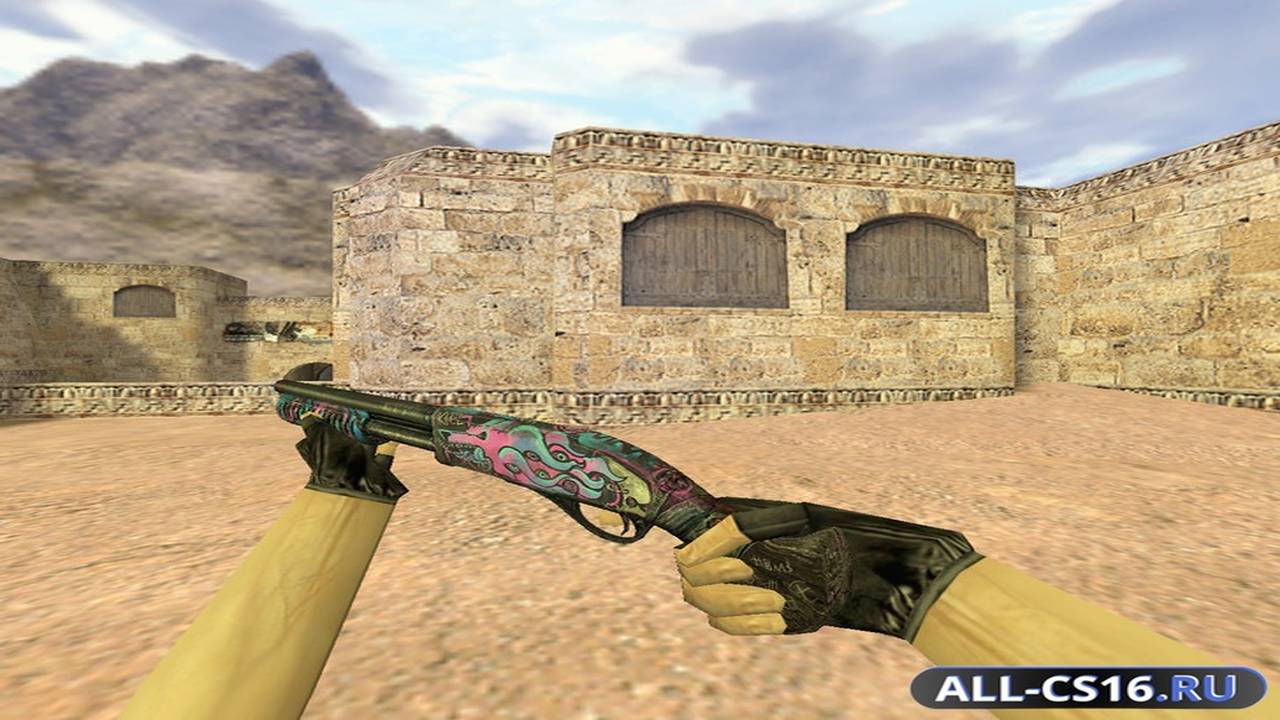 Модель оружия для CS 1.6 - Benelli M3 Sawed-off Fever Dream
