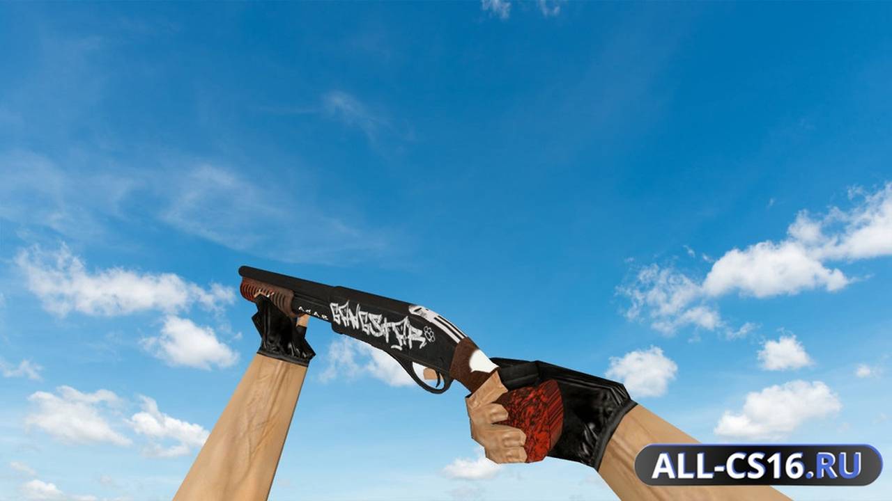 Модель оружия для CS 1.6 - Benelli M3 Sawed-off Gangstar