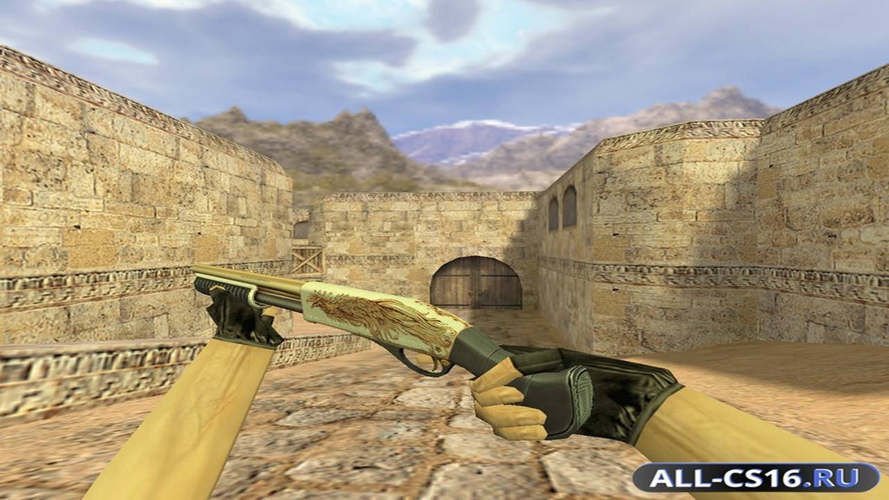 Модель оружия для CS 1.6 - Benelli M3 Sawed-off Серый Феникс