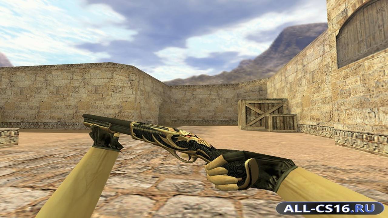Модель оружия для CS 1.6 - Benelli M3 Sawed-off Рагнарёк
