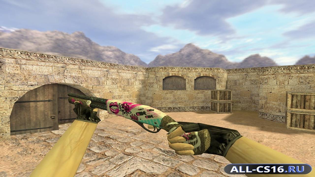 Модель оружия для CS 1.6 - Benelli M3 Sawed-off Принцесса пустошей