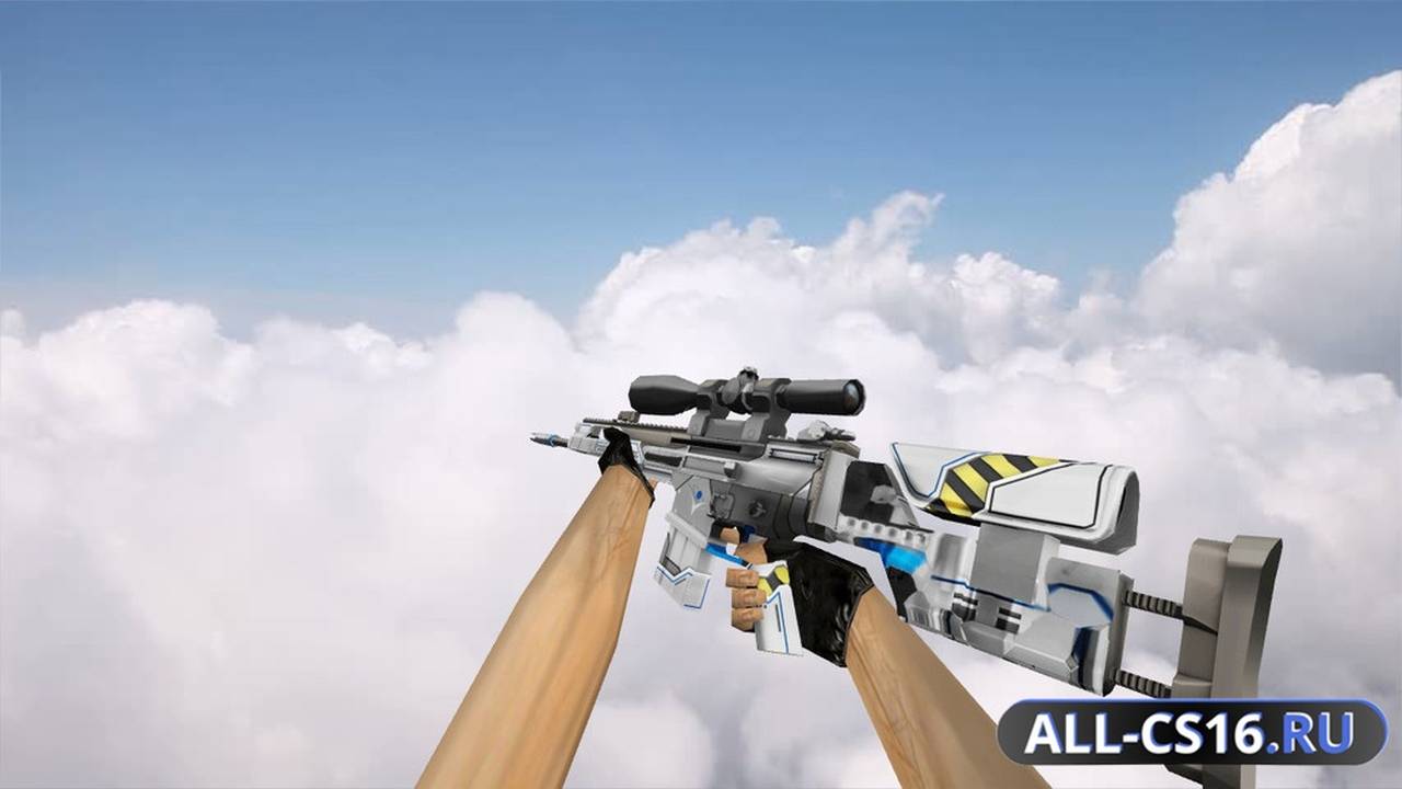 Модель оружия для CS 1.6 - SG-550 SCAR-20 Gemini