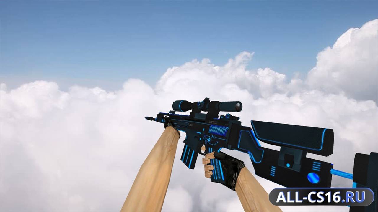 Модель оружия для CS 1.6 - SG-550 SCAR-20 Plasmax