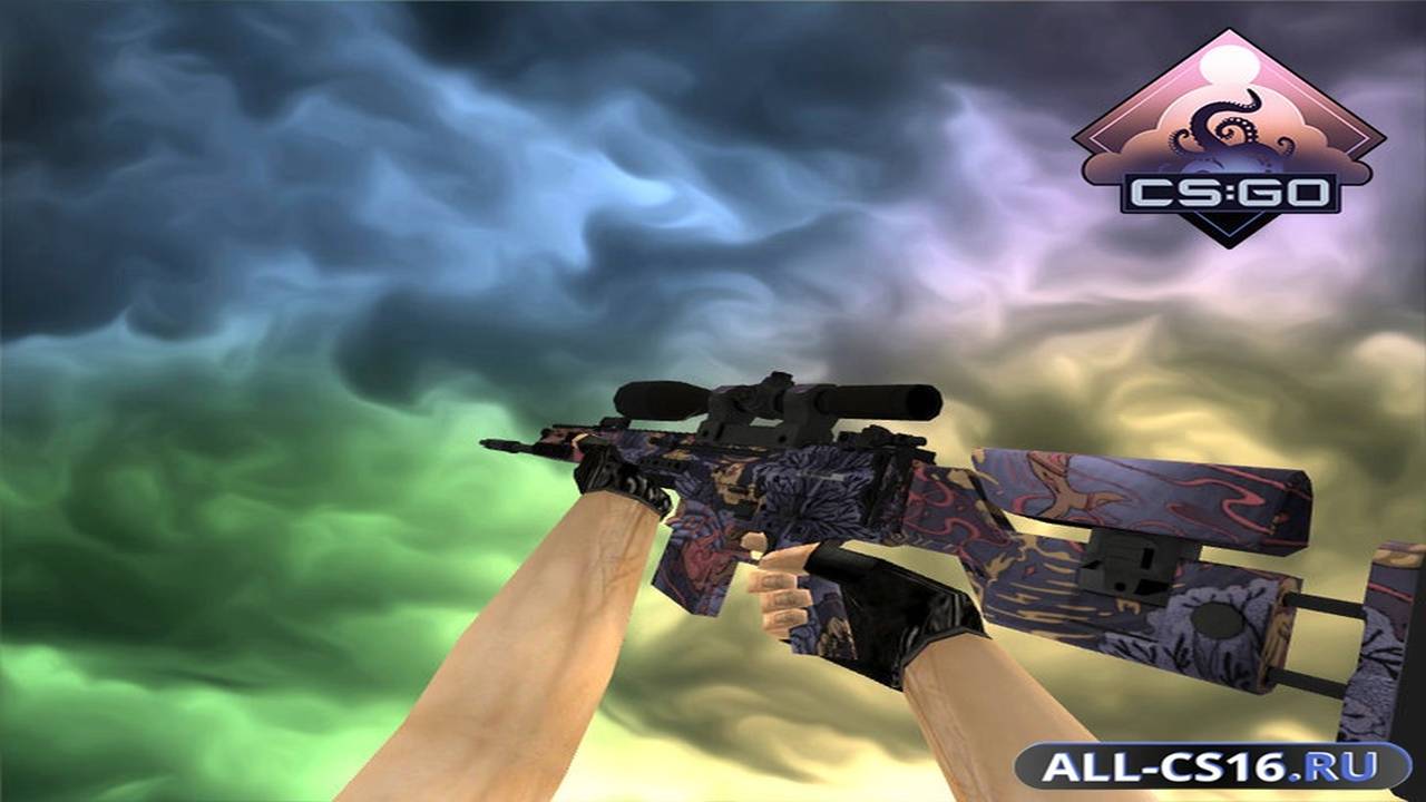 Модель оружия для CS 1.6 - SG-550 SCAR-20 | Экзорцыпа (Poultrygeist)
